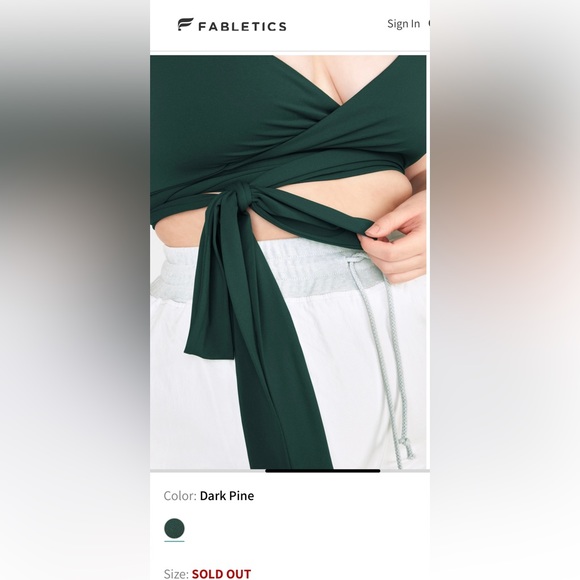 Fabletics woman’s plus size 3x green Nola top - Picture 7 of 15
